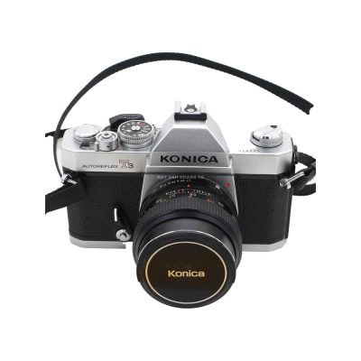 MÁY ẢNH FILM KONICA AUTOREFLEX T3 KÈM LENS 50 1.7 HÀNG XÁCH TAY CŨ