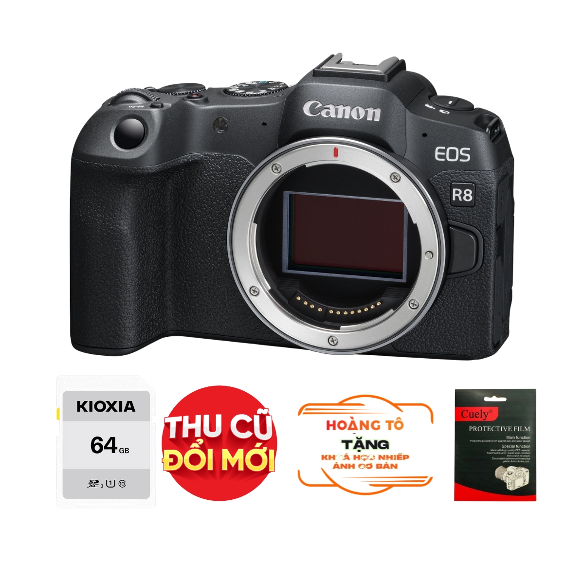 Máy ảnh Mirrorless Canon EOS R8 (Mới - chính hãng)