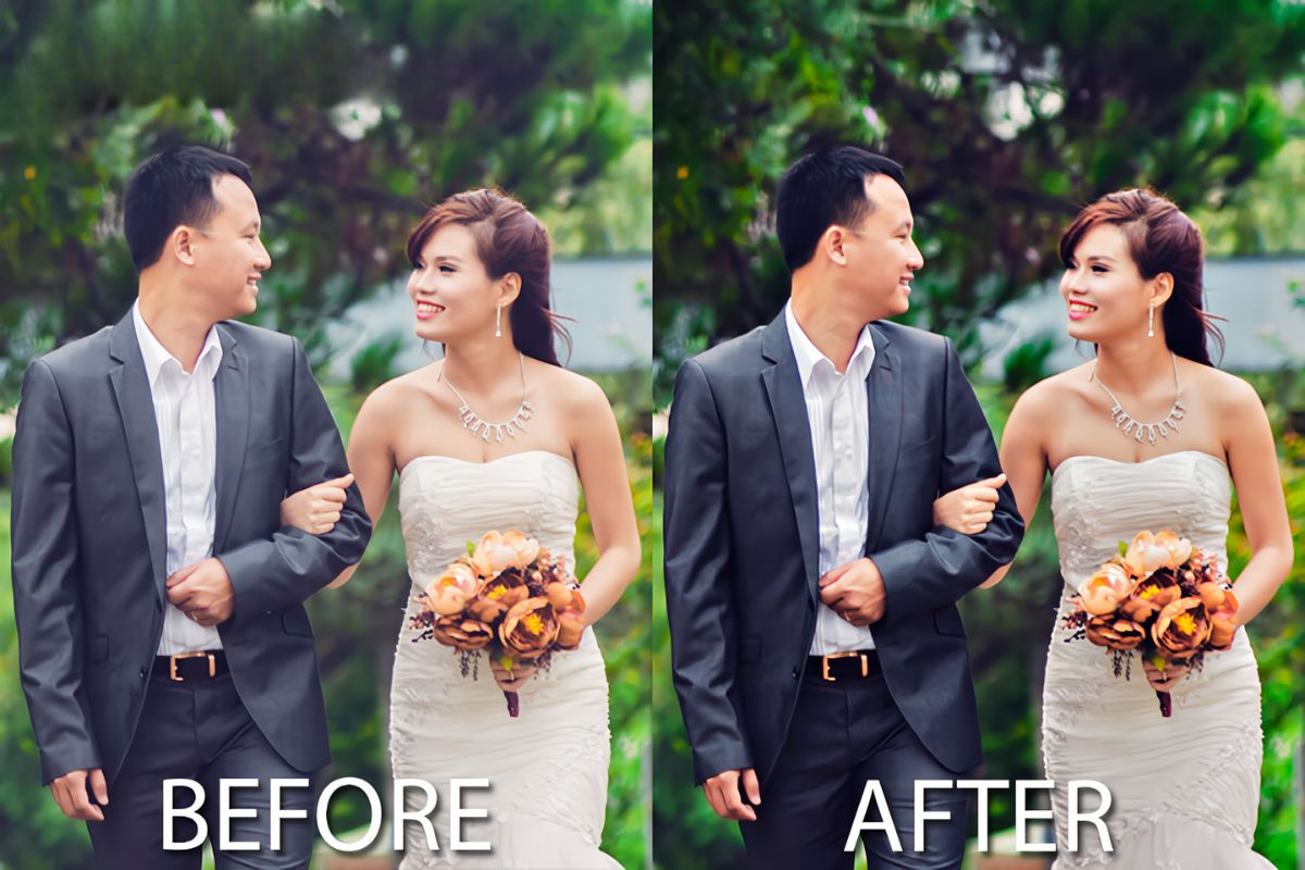 Việc retouch ảnh cũng rất quan trọng để tạo ra những bức ảnh cưới và gia đình đẹp