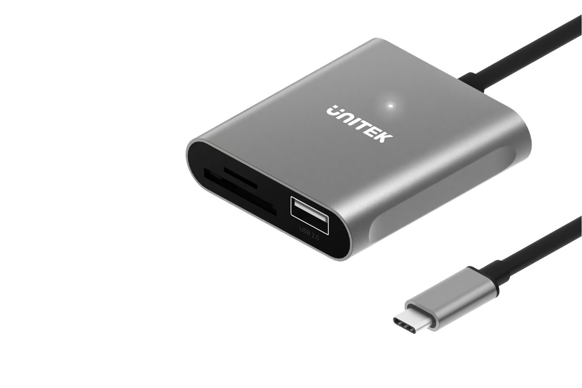 Unitek USB C SD Card Reader là một sản phẩm có thể đọc được 3 loại thẻ nhớ là SD, microSD và CF. Unitek USB C SD Card Reader là một sản phẩm có thể đọc được 3 loại thẻ nhớ là SD, microSD và CF.