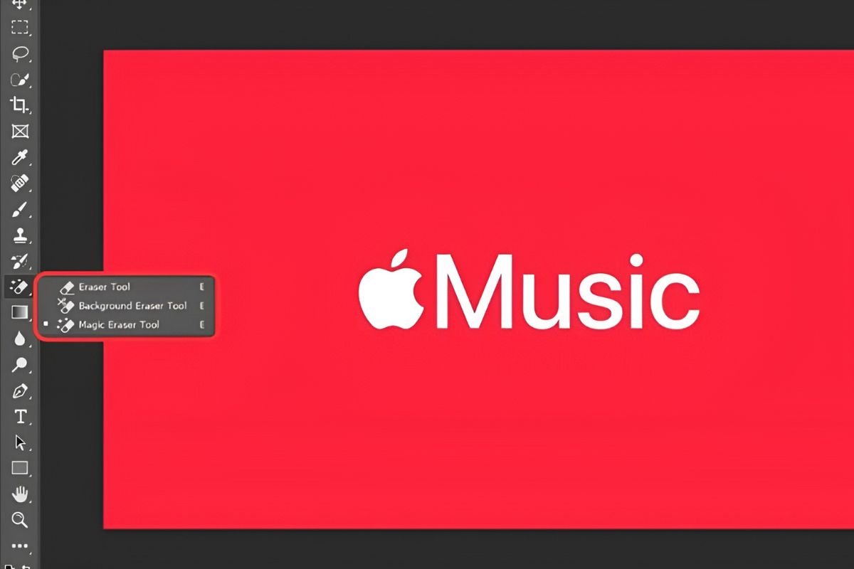 Nhấn chọn công cụ Magic Erase Tool (phím E) Nhấn chọn công cụ Magic Erase Tool (phím E)