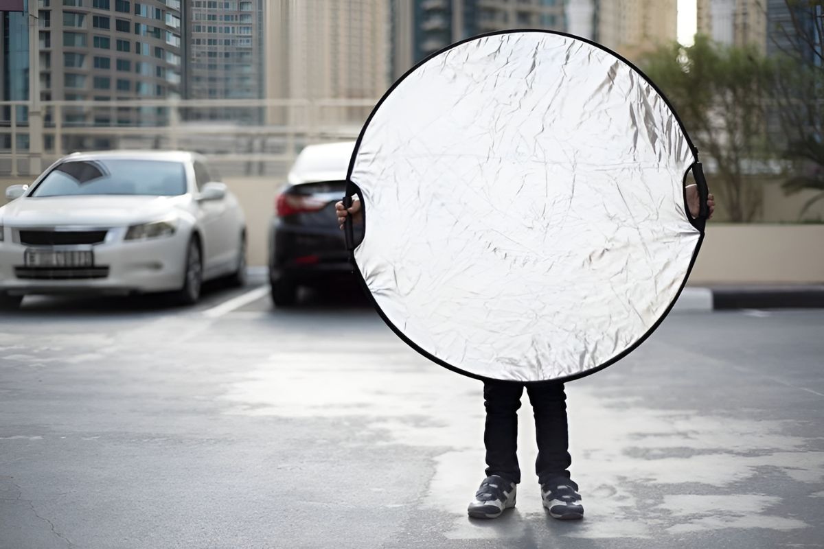 Tấm hắt sáng được sử dụng để phản chiếu và hướng dẫn ánh sáng nhằm tạo ra hiệu ứng ánh sáng mong muốn trong ảnh Tấm hắt sáng được sử dụng để phản chiếu và hướng dẫn ánh sáng nhằm tạo ra hiệu ứng ánh sáng mong muốn trong ảnh