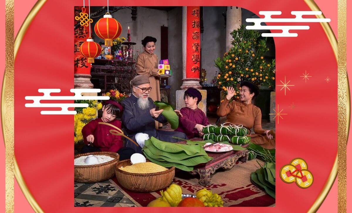 Gia đình sum vầy dịp Tết đến Gia đình sum vầy dịp Tết đến