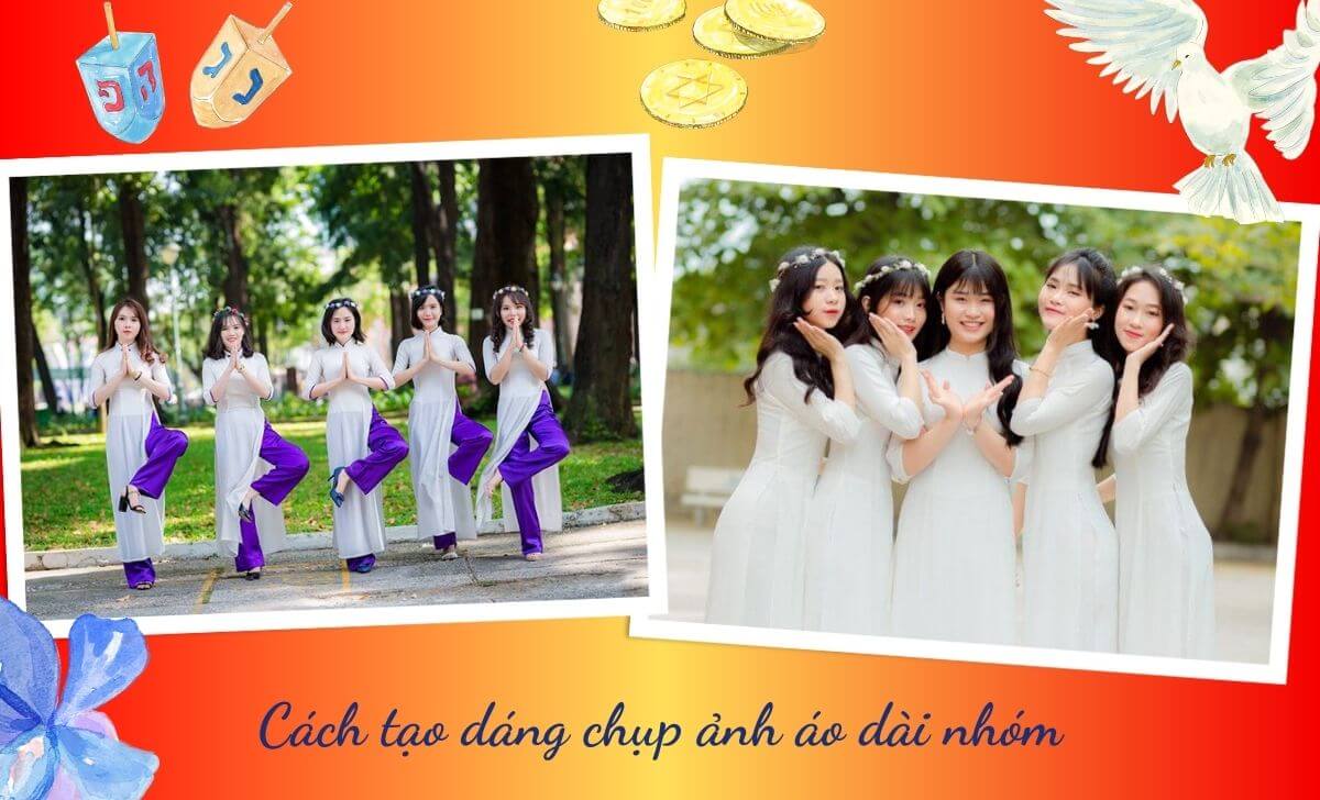 Các cách tạo dáng chụp ảnh áo dài nhóm thú vị mà bạn nên biết