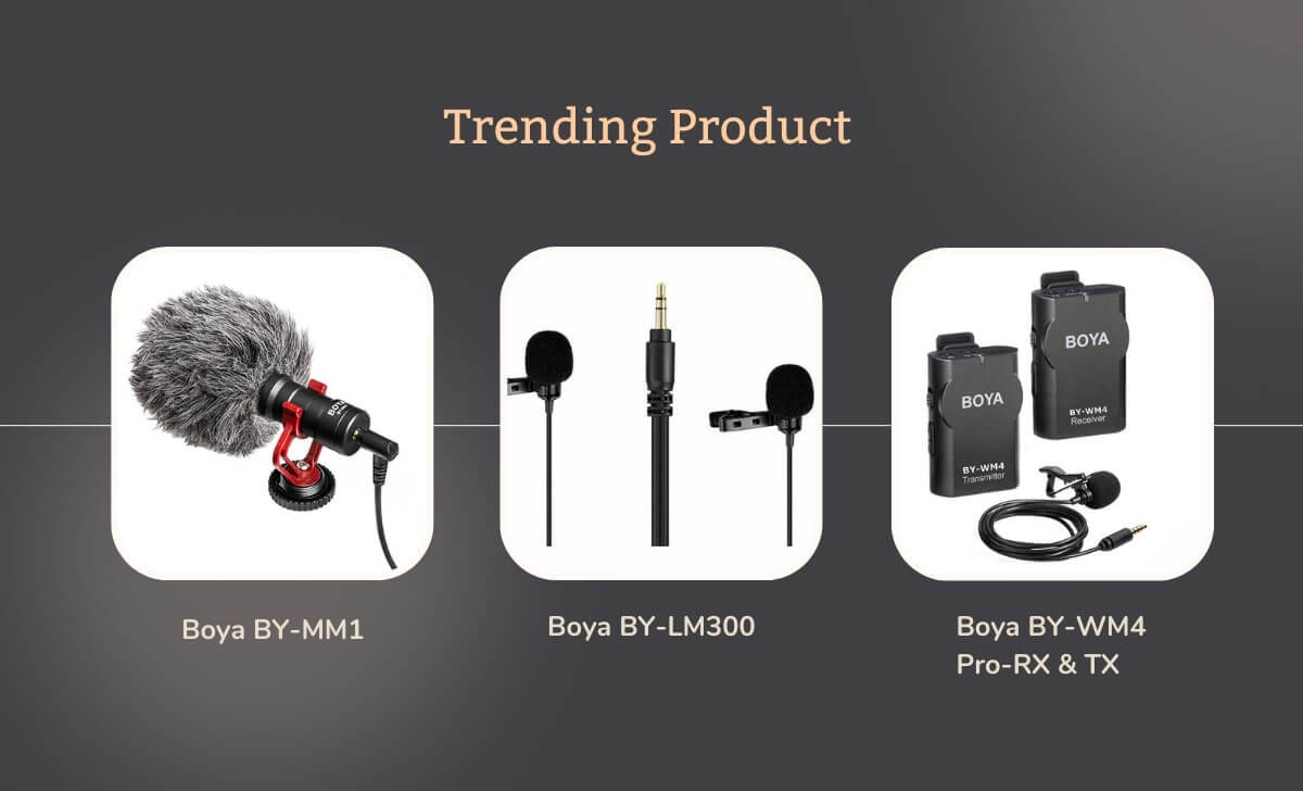 Các sản phẩm Boya nổi bật Các sản phẩm Boya nổi bật