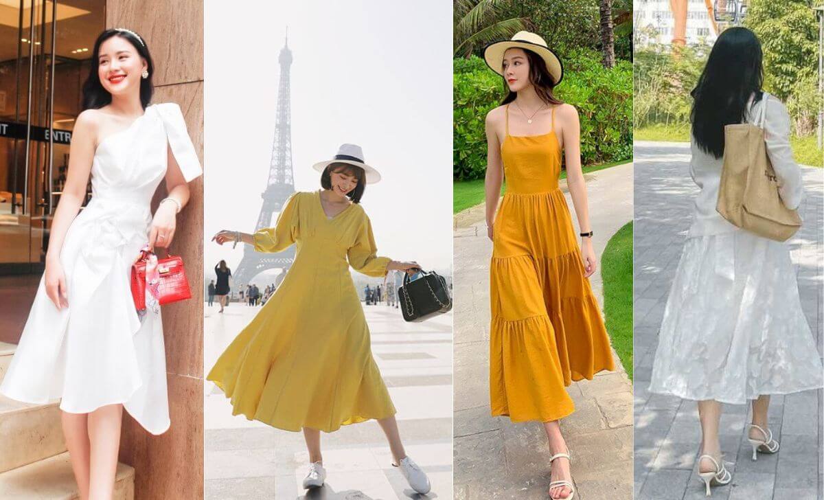 Váy đầm xòe và cách chụp ảnh đẹp Váy đầm xòe và cách chụp ảnh đẹp