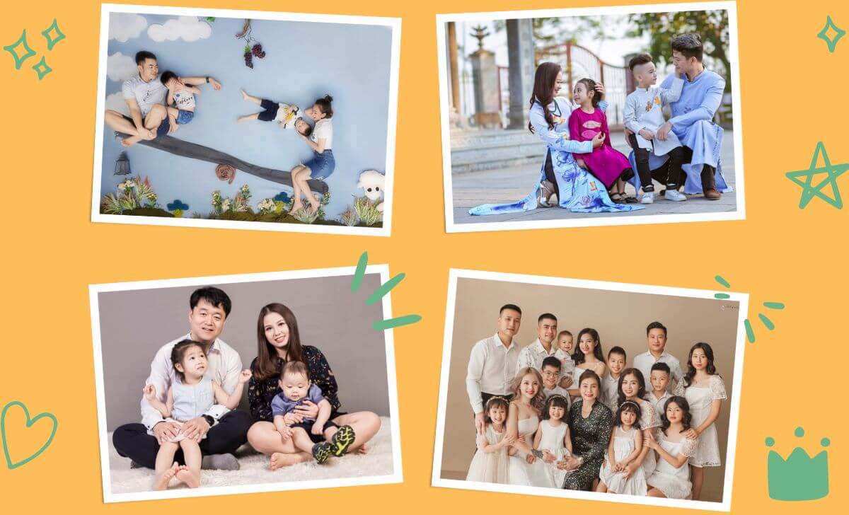 Tổng hợp ý tưởng chụp ảnh gia đình sáng tạo, đẹp và ý nghĩa