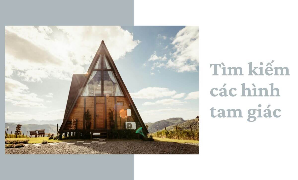 Kết hợp hình tam giác và đường chéo sẽ tạo ra một bố cục vừa có sự cân bằng, ổn định