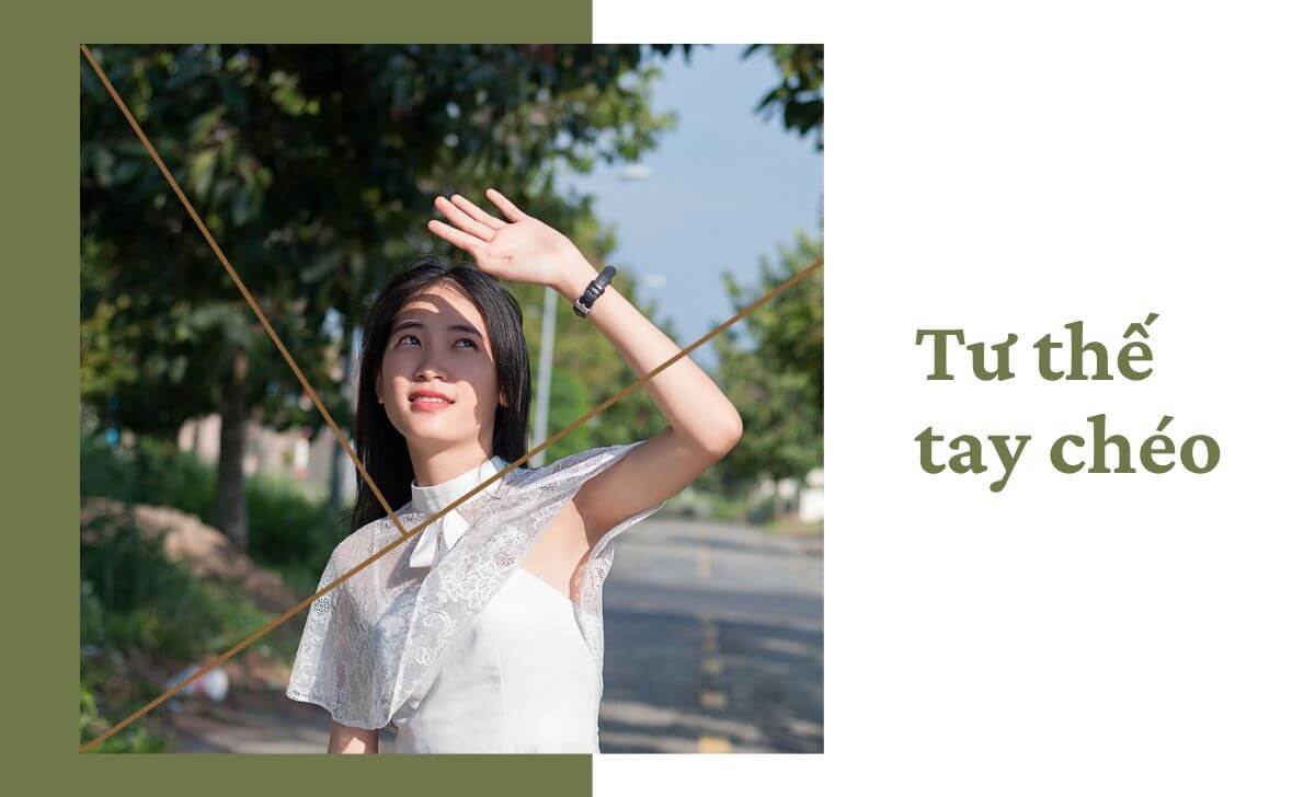 Khi chụp chân dung, hãy thử yêu cầu người mẫu đặt tay theo tư thế chéo