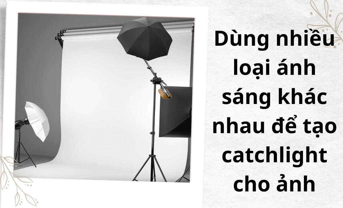 Áp dụng nhiều kiểu ánh sáng với các nguồn sáng đa dạng có thể tạo ra những kiểu catchlight độc đáo