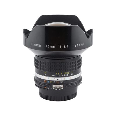 Ống kính MF Nikon 15mm f/3.5 AI-S (Nikon 15mm F3.5 - Cũ, Đẹp)