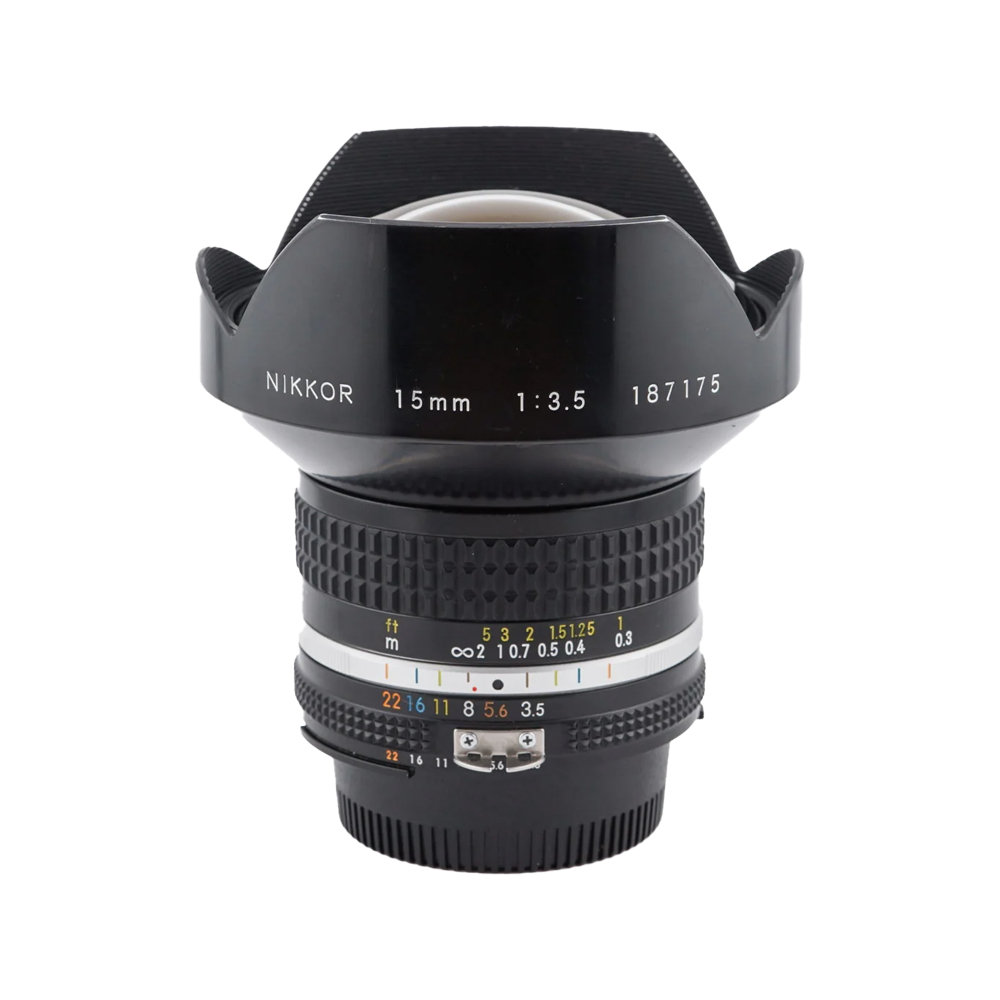 Ống kính MF Nikon 15mm f/3.5 AI-S (Nikon 15mm F3.5 - Cũ, Đẹp)