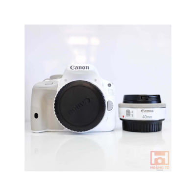 Máy Ảnh Canon EOS 100D+ Lens 40mm f2.8 STM / 18-55mm STM ( Cũ - Màu Trắng, Đen)