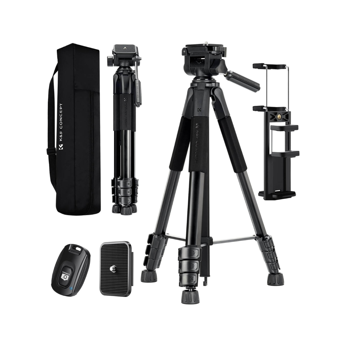 Chân máy ảnh Tripod K&F Concept S254A3+BV01 (KF09.154) (Mới)